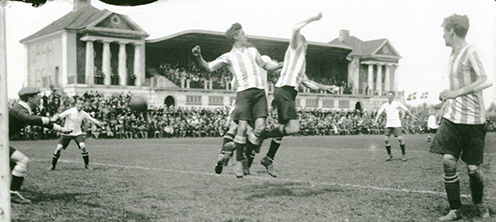 Fodbold i Idrætsparken 1916